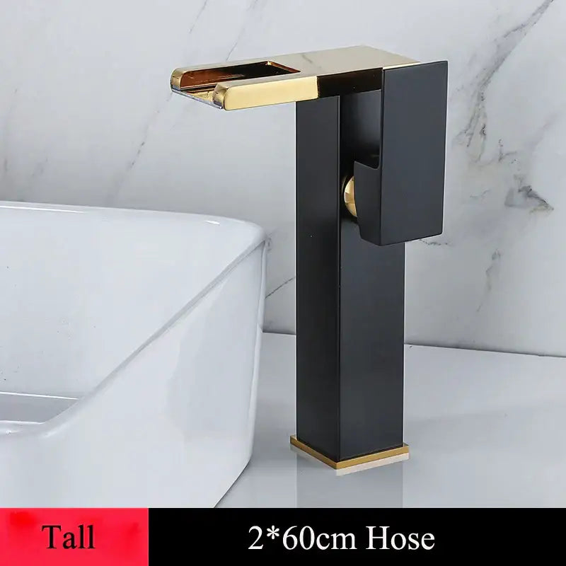 Gold LED Waterfall Faucet