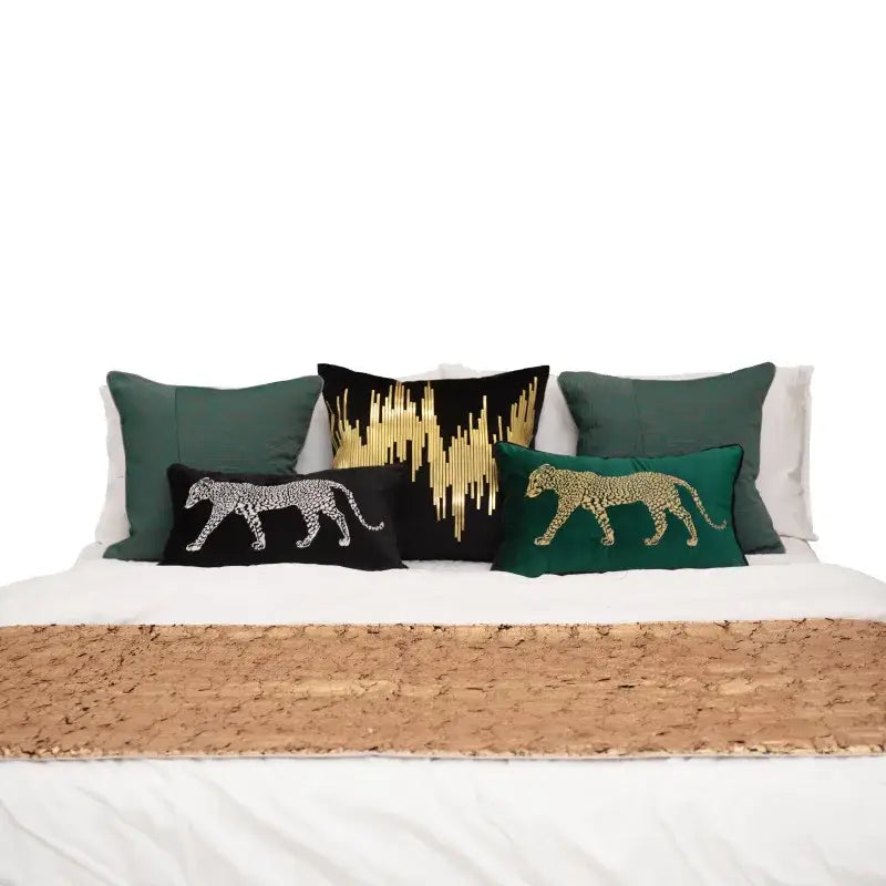 Gold Leopard Pillow Cover