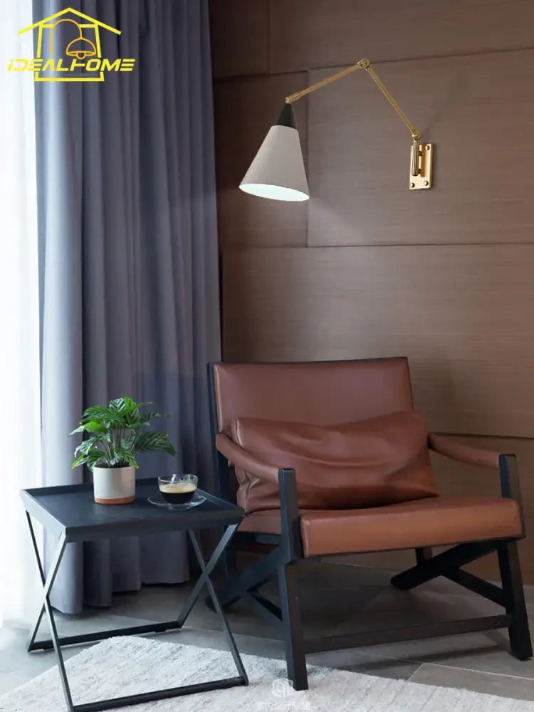Gold Brass Swing Lamp