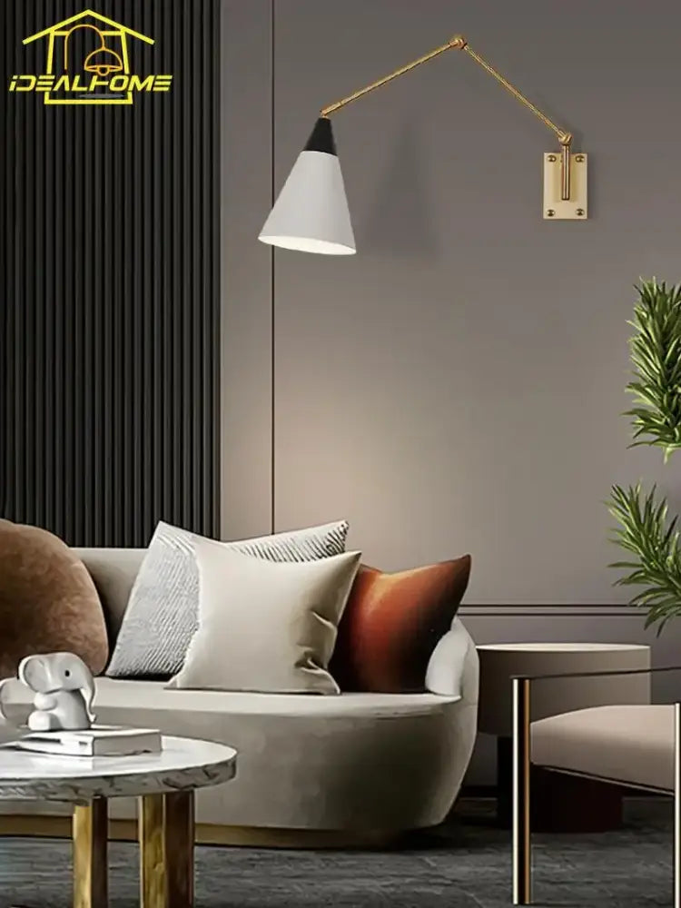 Gold Brass Swing Lamp