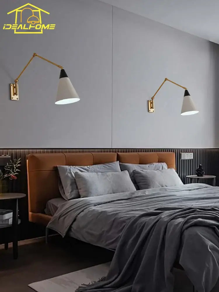 Gold Brass Swing Lamp
