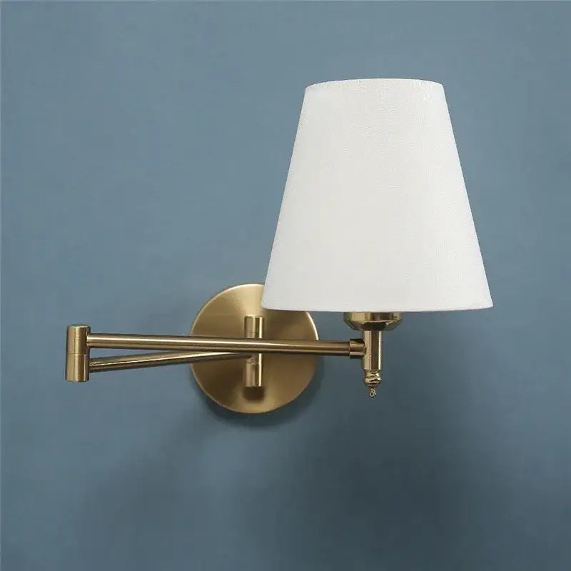Gold Pleated Wall Lamp