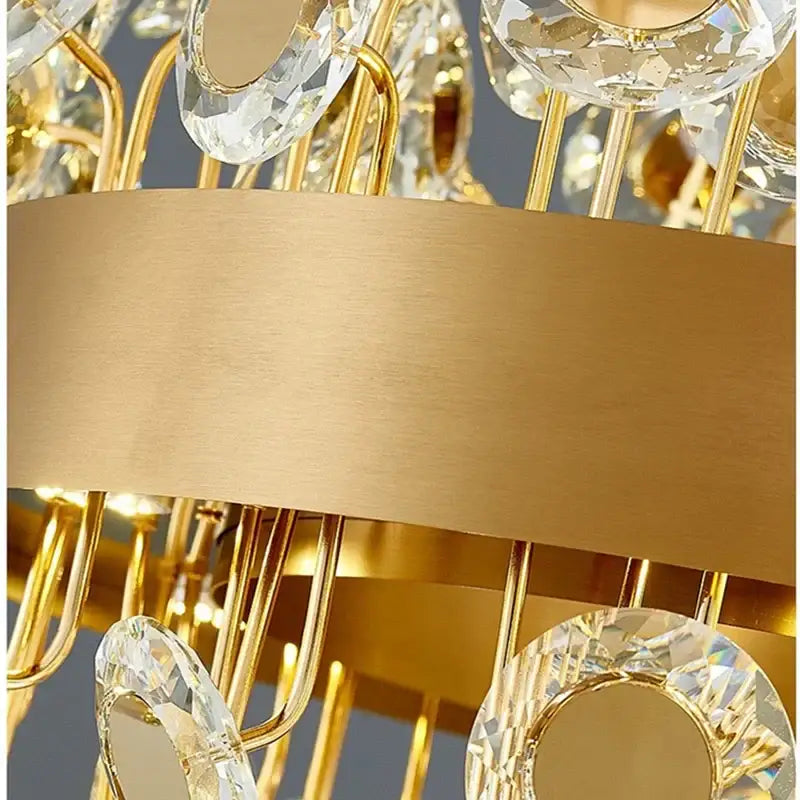 Gold Crystal Dining Room Pendant Chandelier