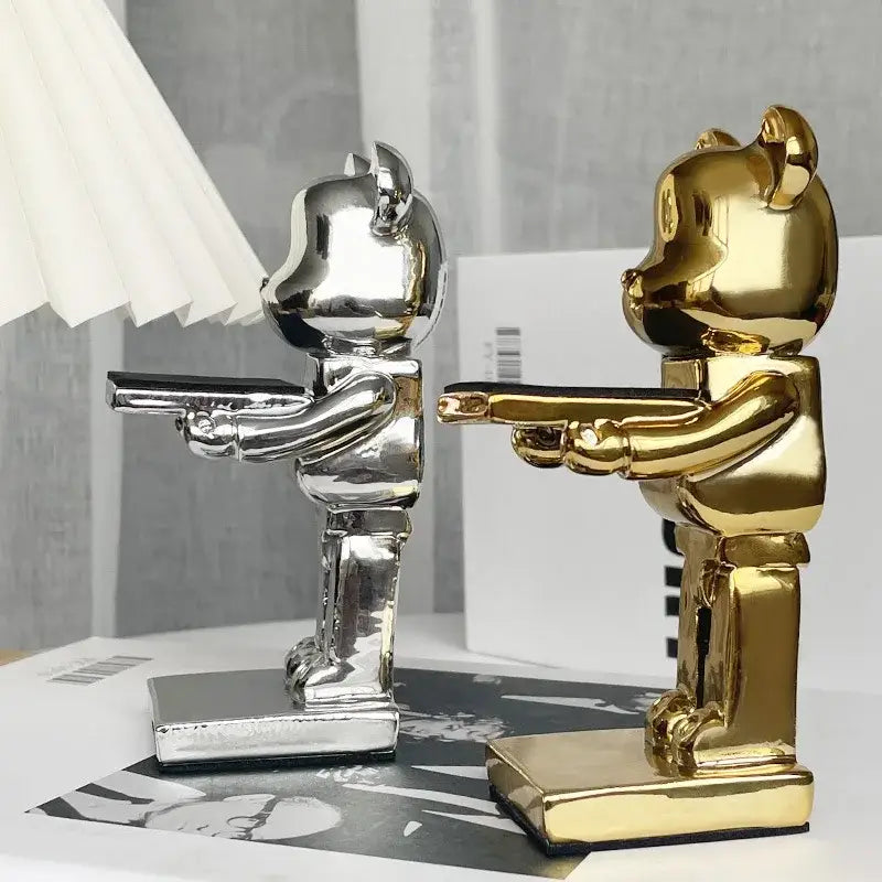Gold Bear Watch Rack