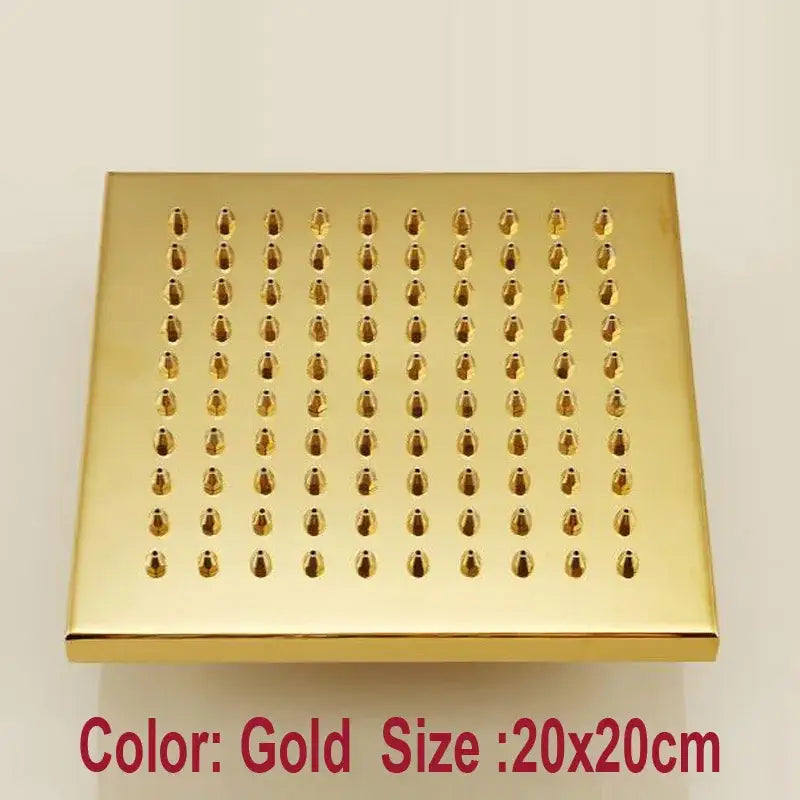 Gold Square Rain Shower