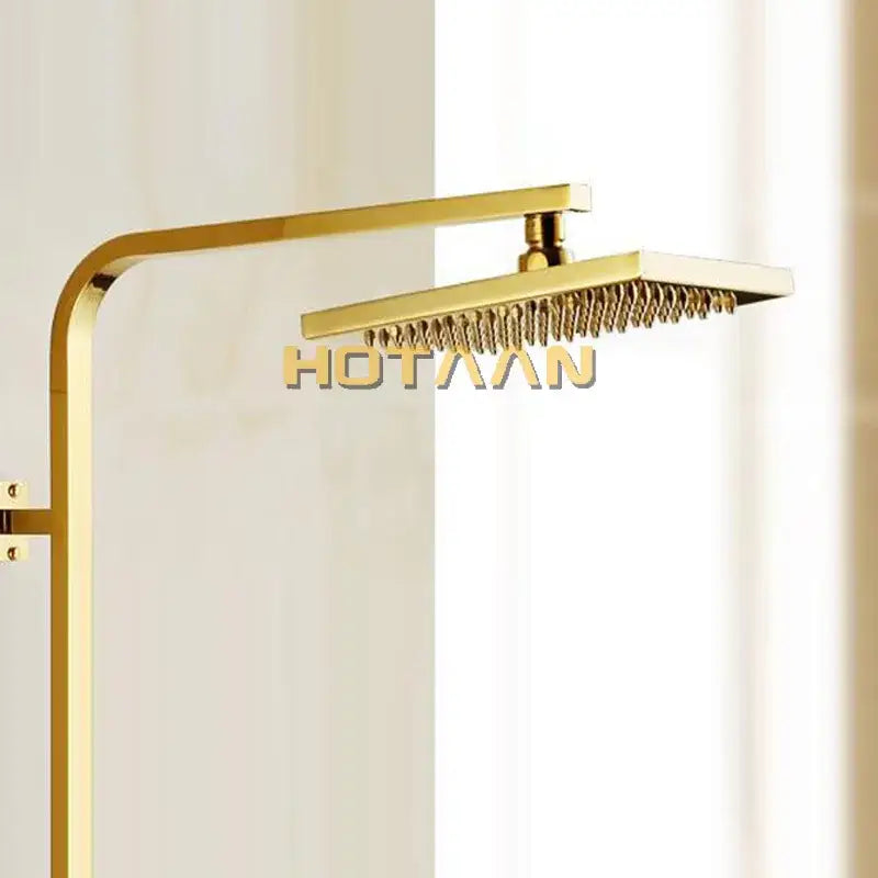 Gold Square Rain Shower