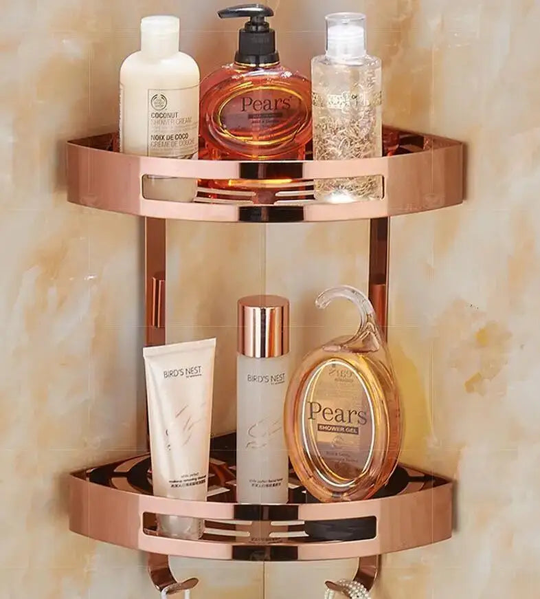 Gold Stainless Corner Shelf