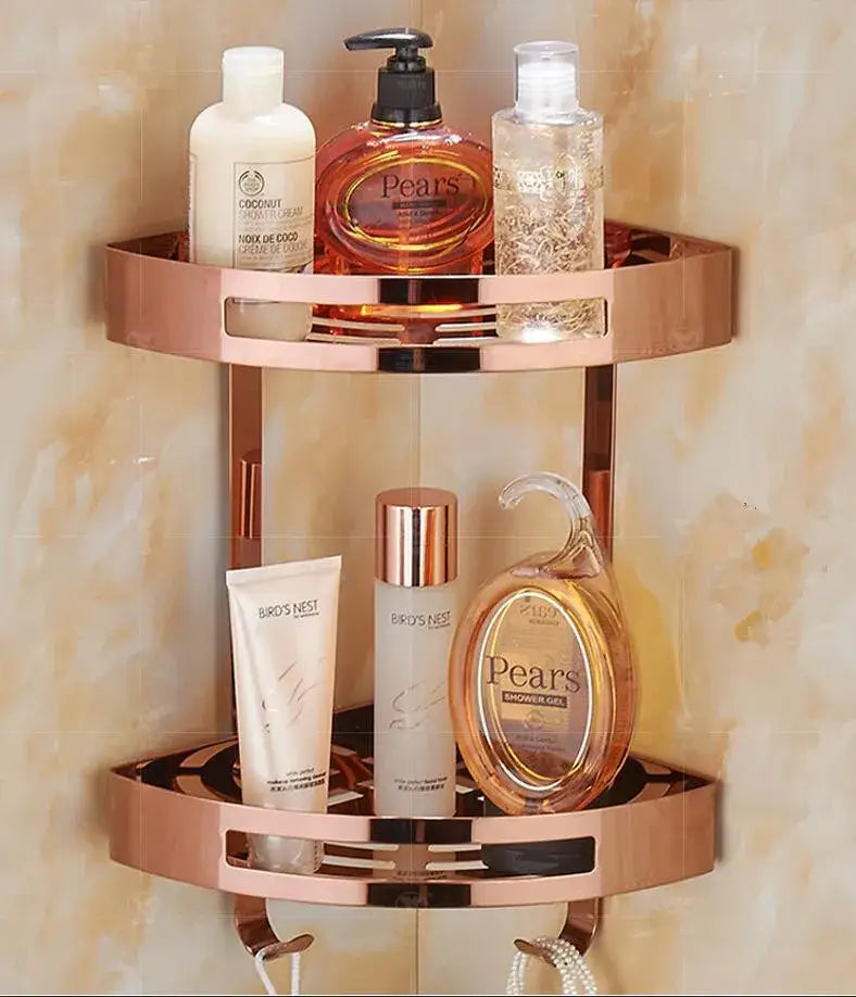 Gold Stainless Corner Shelf