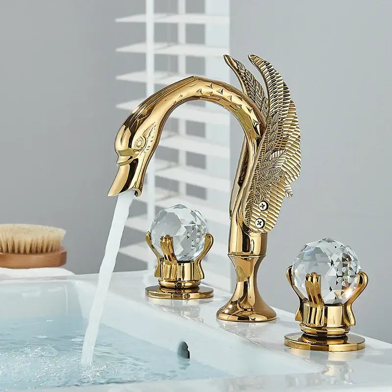 Gold Swan Bathroom Faucet