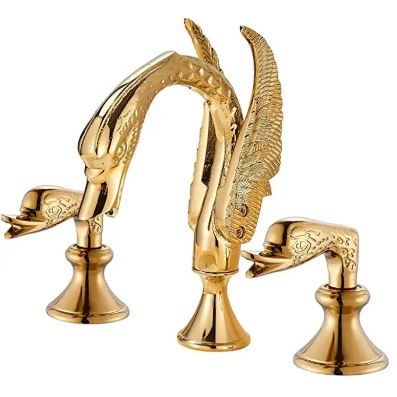 Gold Swan Bathroom Faucet