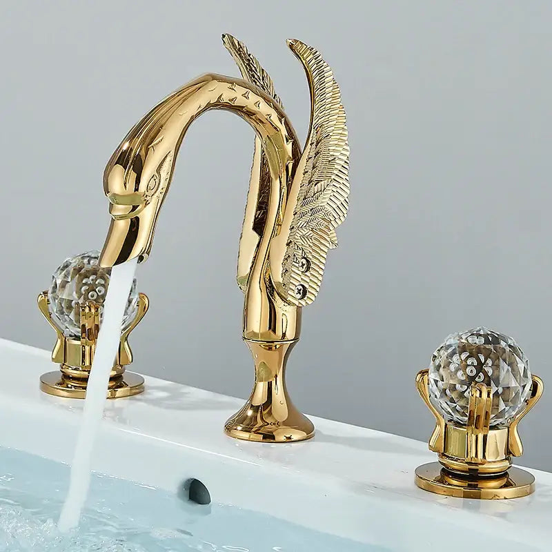 Gold Swan Bathroom Faucet