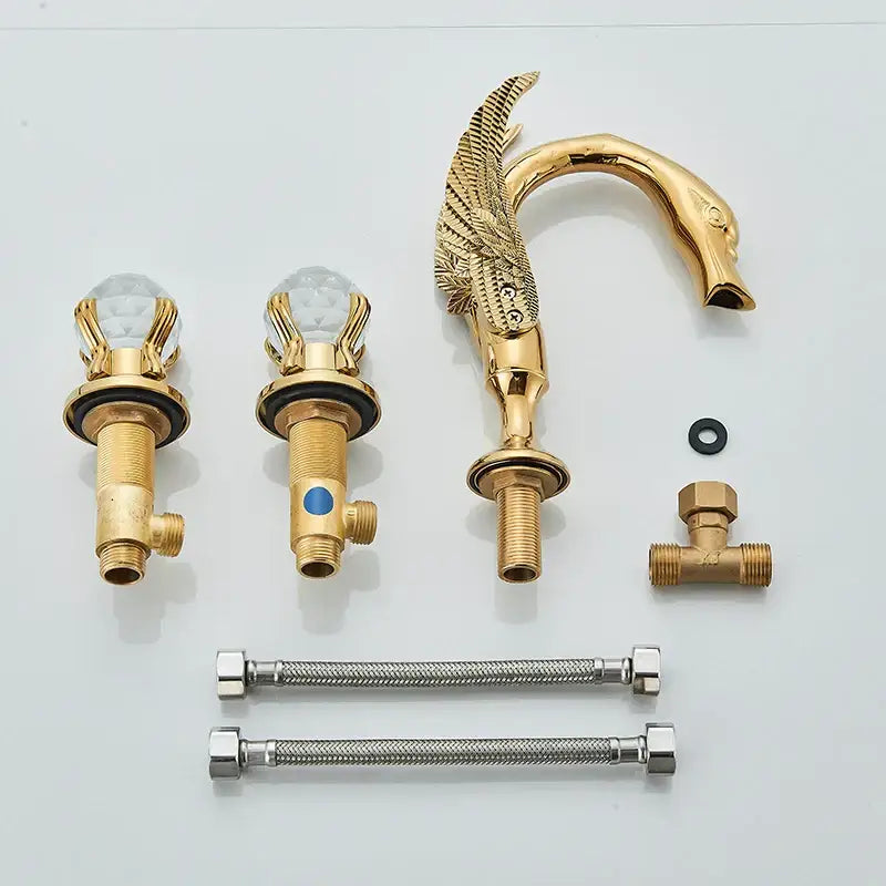 Gold Swan Bathroom Faucet