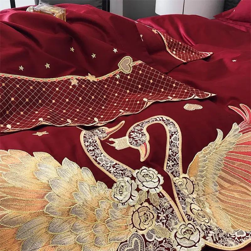 Gold Satin Bedding Set