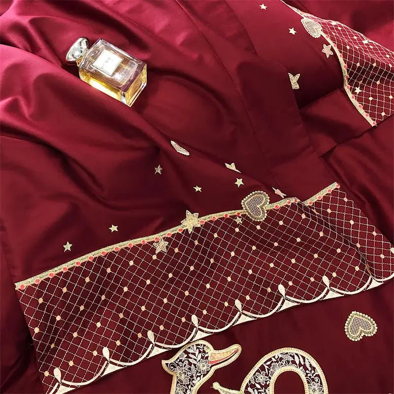 Gold Satin Bedding Set