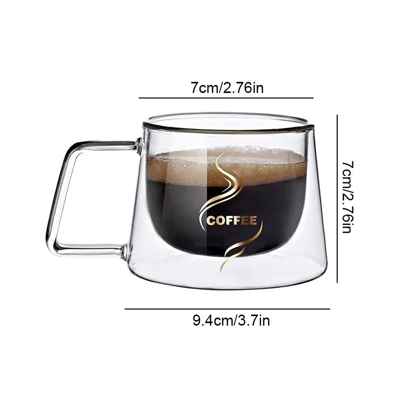 Gold Swirl Glass Mug