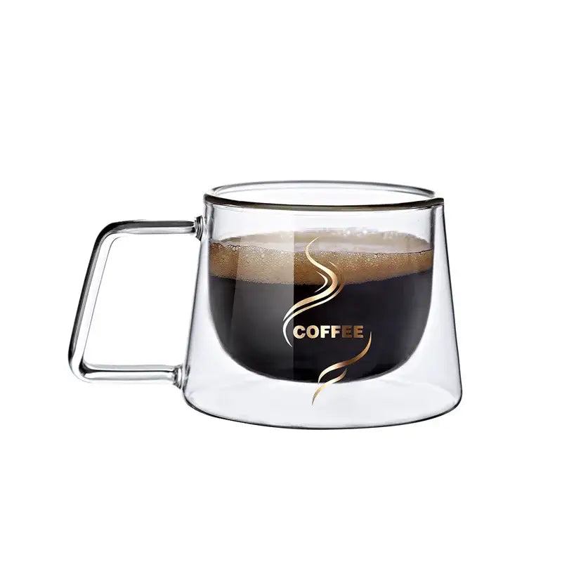 Gold Swirl Glass Mug