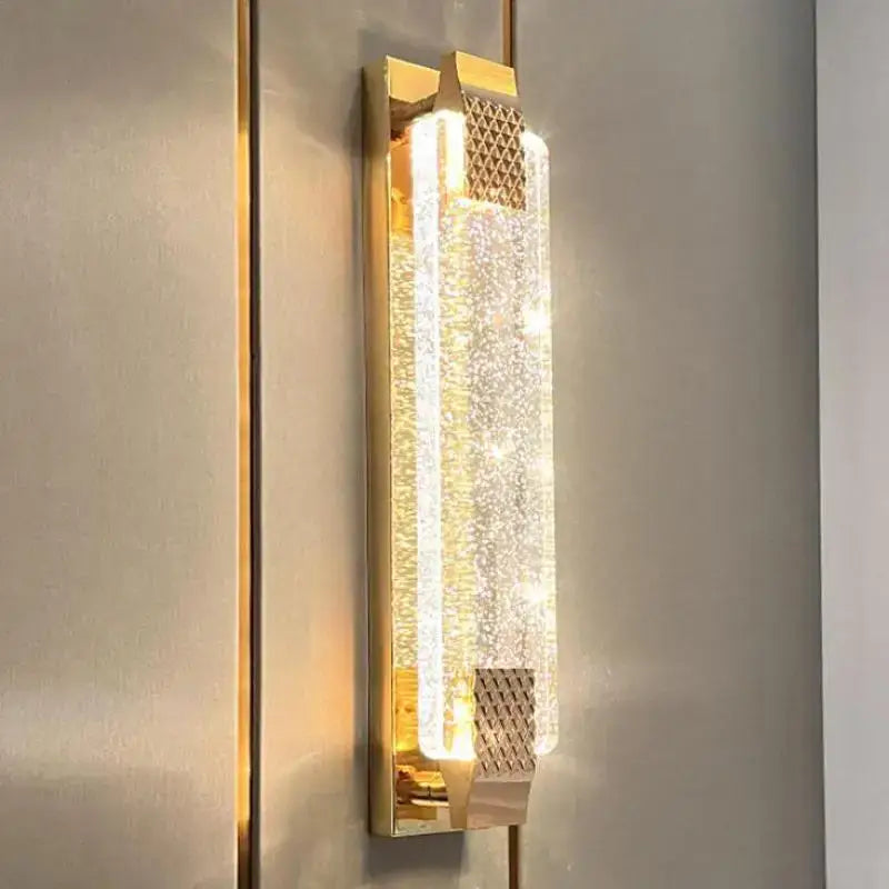 Gold Bubble Glass Wall Lamp