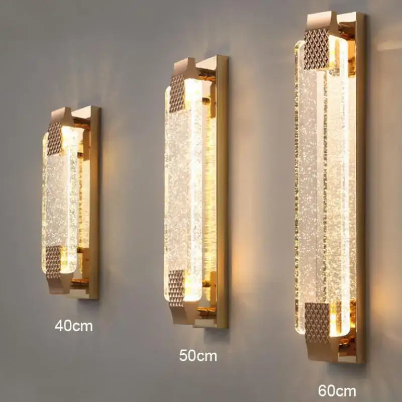 Gold Bubble Glass Wall Lamp