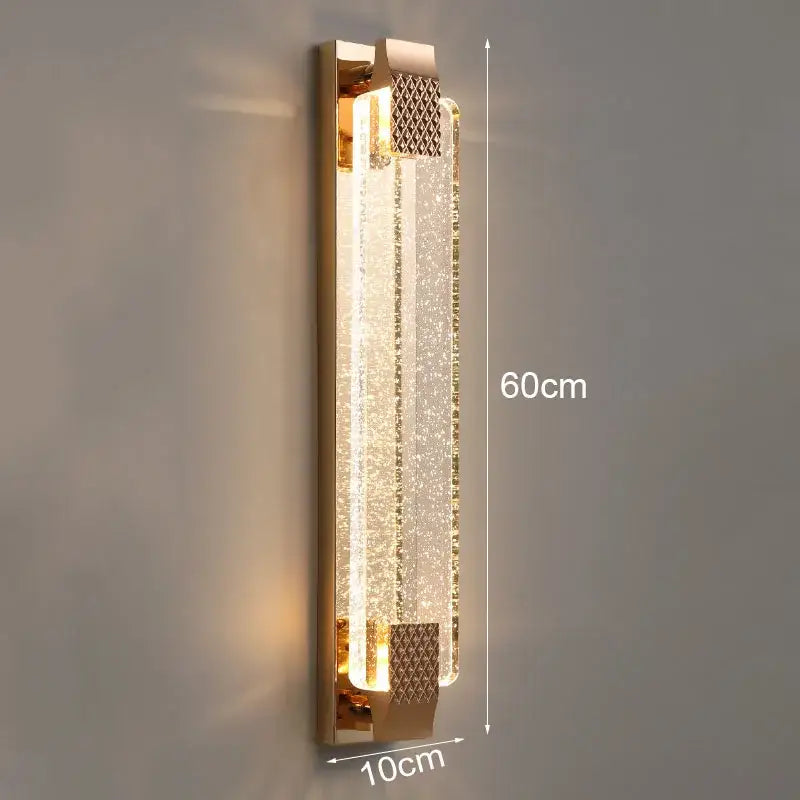 Gold Bubble Glass Wall Lamp