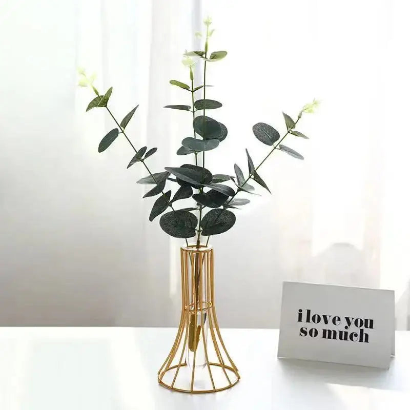 Gold Metal Vase