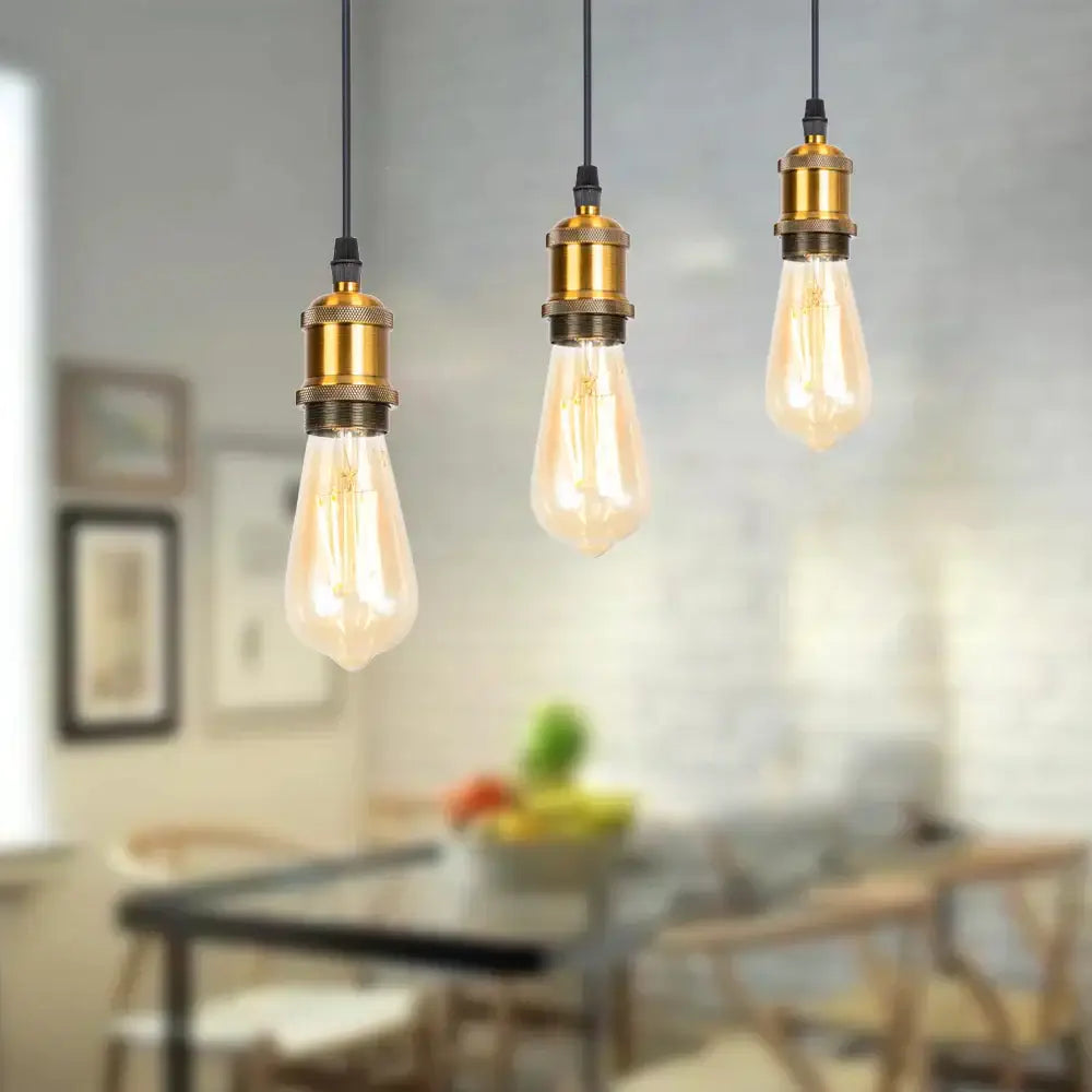Gold Industrial Pendant Light