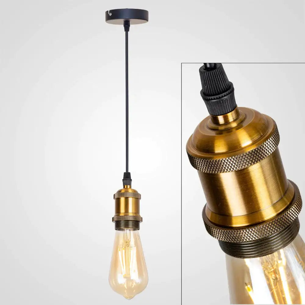 Gold Industrial Pendant Light