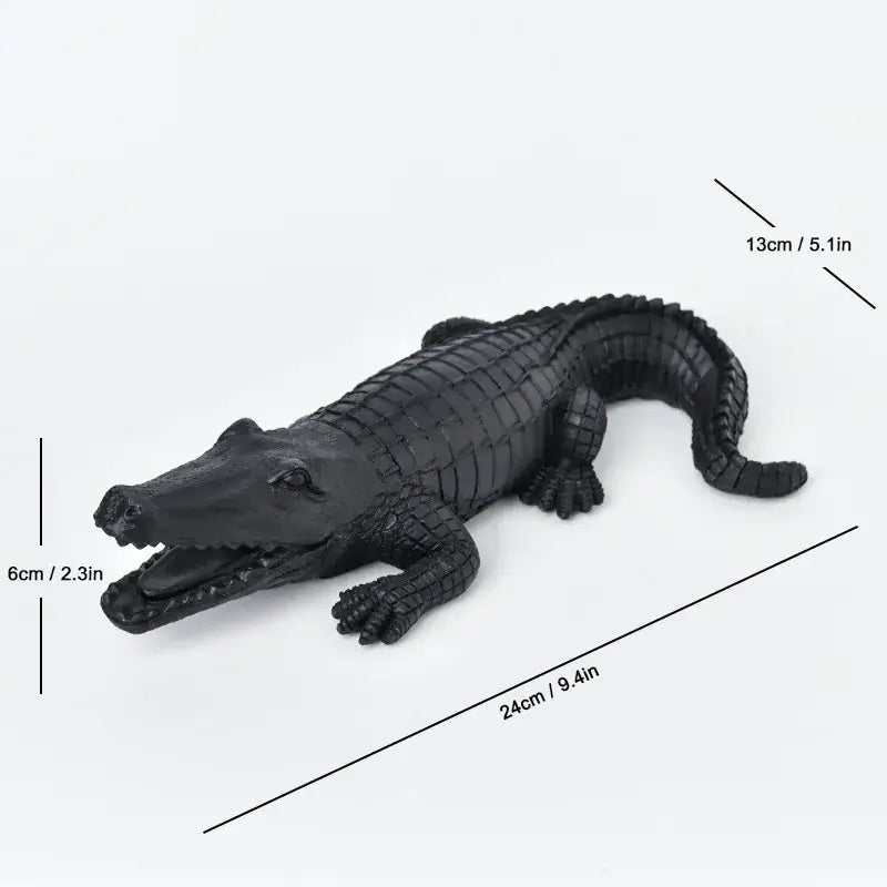 Rainbow Crocodile Resin Sculpture