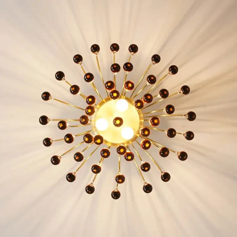 Amber Crystal Drop Chandelier