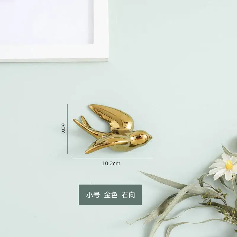 Gold Swallow Wall Sculpture