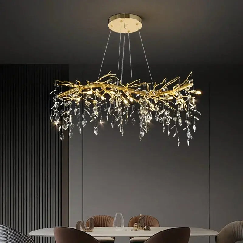 Gold Branch Bedroom Chandelier