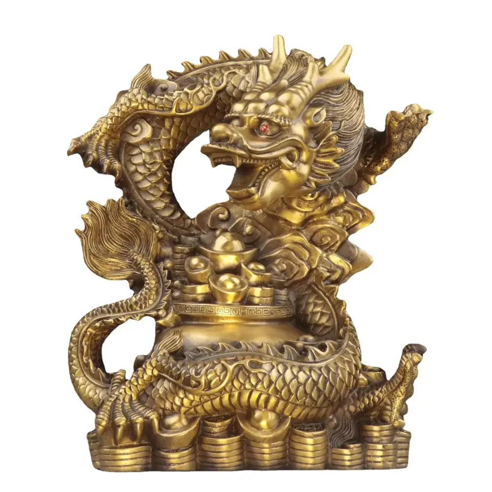 Copper Dragon Zodiac Bowl