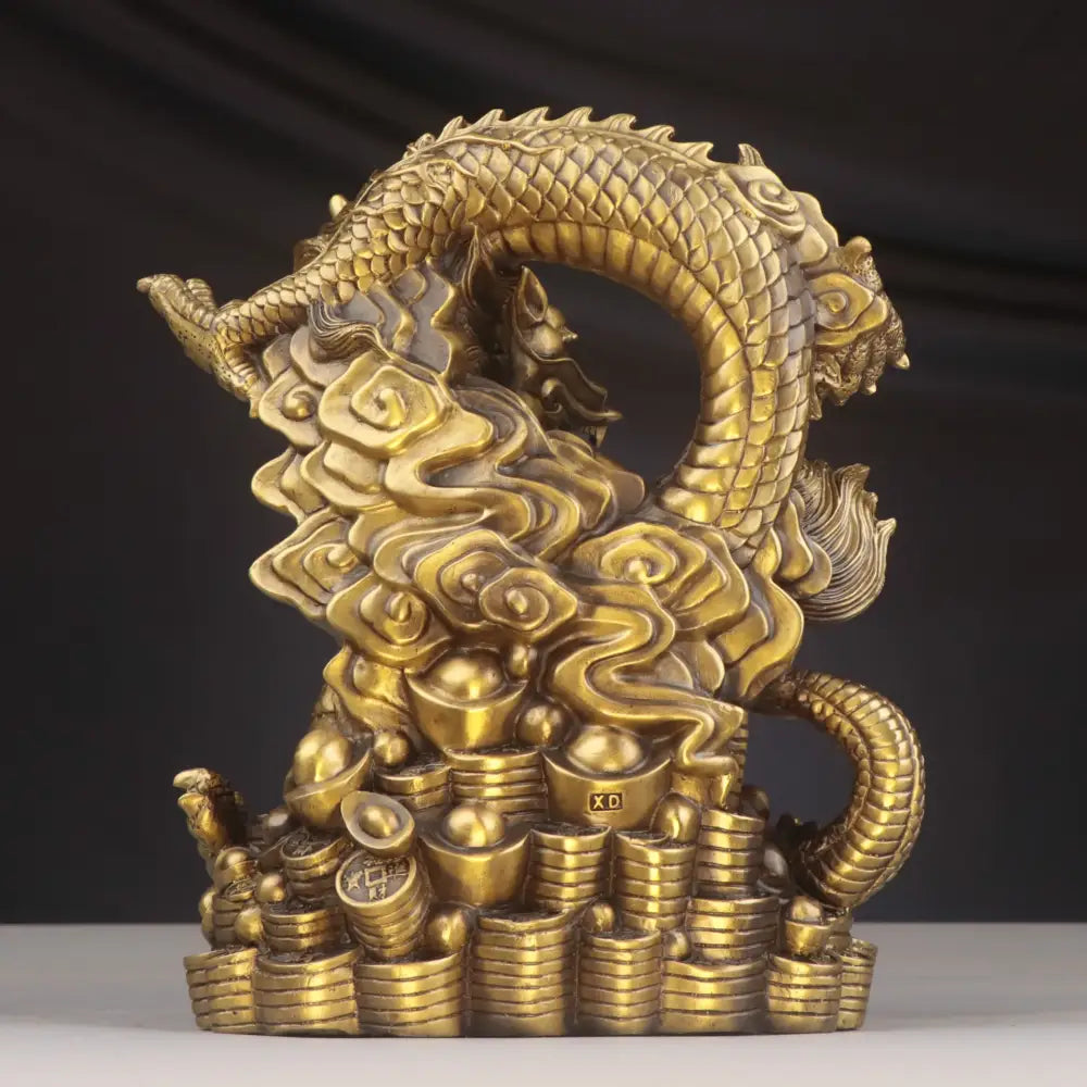 Copper Dragon Zodiac Bowl