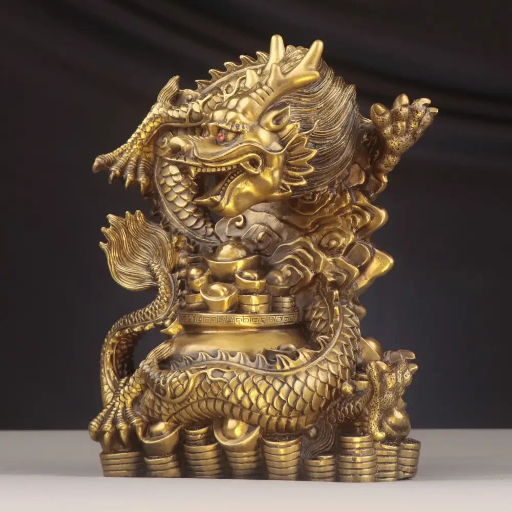 Copper Dragon Zodiac Bowl