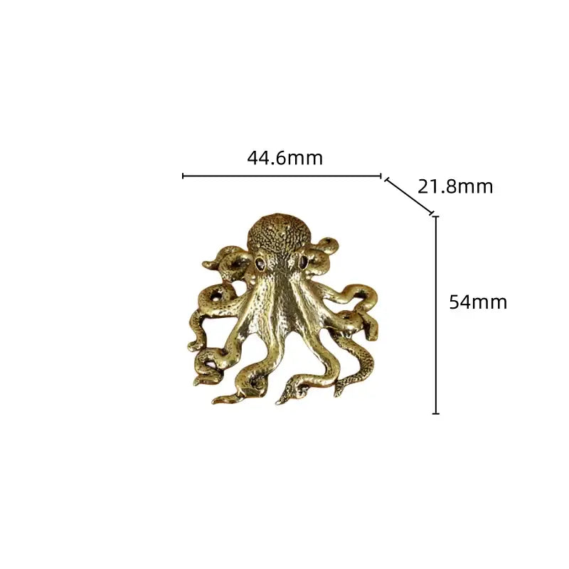 Brass Octopus Sculpture