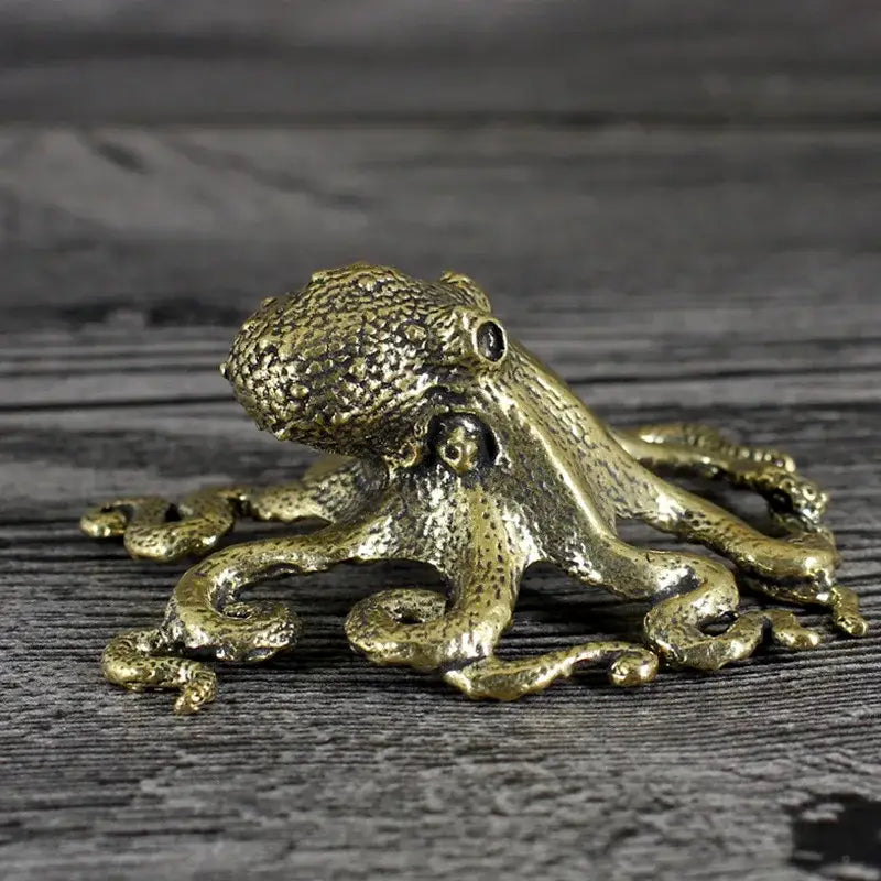 Brass Octopus Sculpture