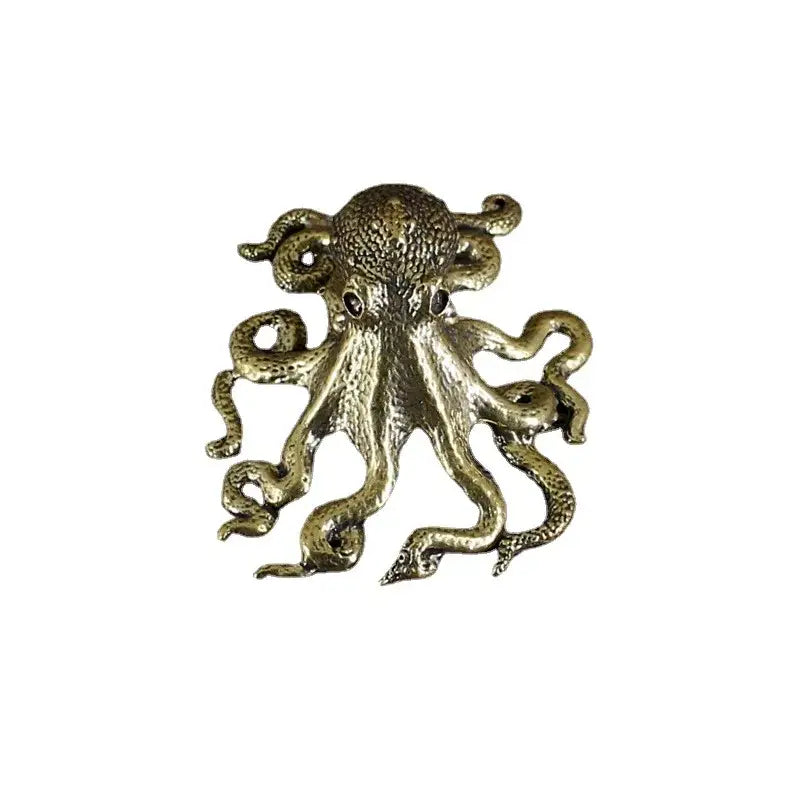 Brass Octopus Sculpture