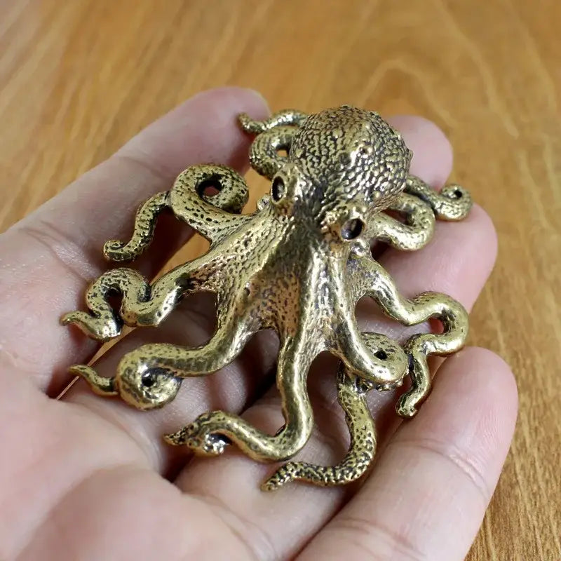Brass Octopus Sculpture
