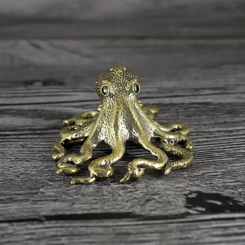 Brass Octopus Sculpture