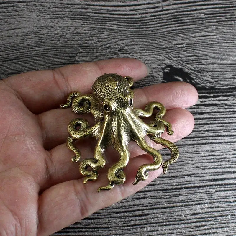 Brass Octopus Sculpture