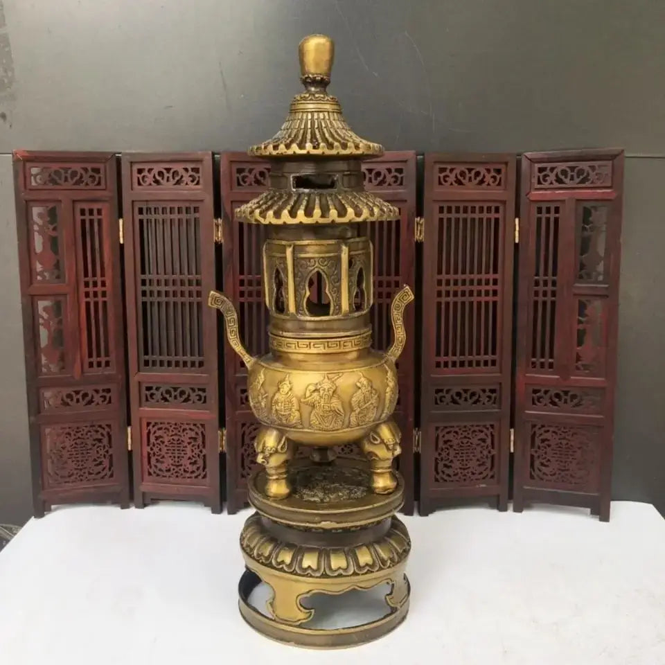 Brass Tiered Incense Burner
