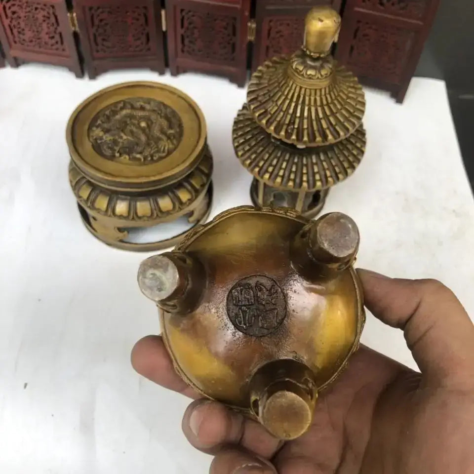 Brass Tiered Incense Burner