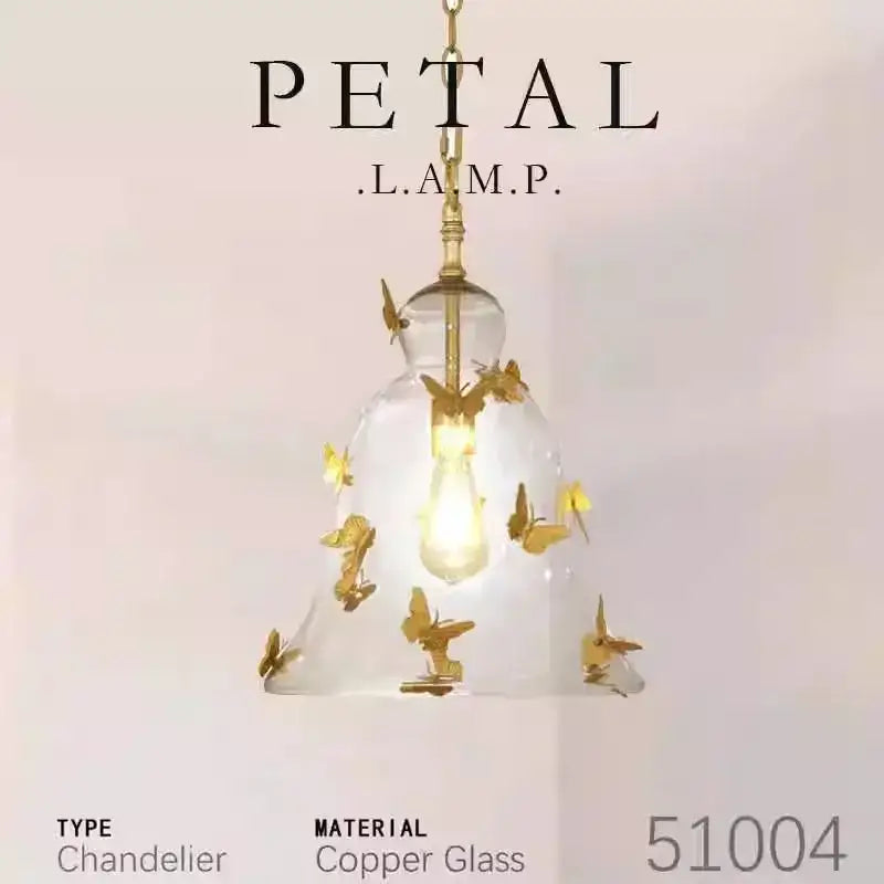 Glass Butterfly Pendant Lamp