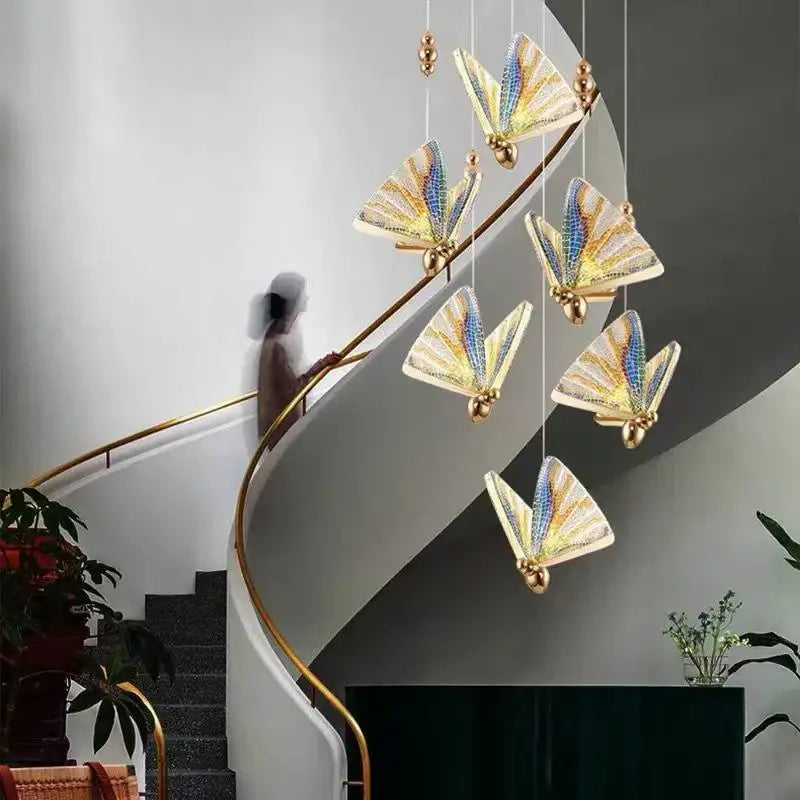LED Butterfly Pendant Light
