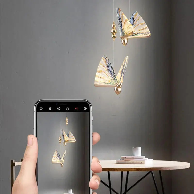 LED Butterfly Pendant Light