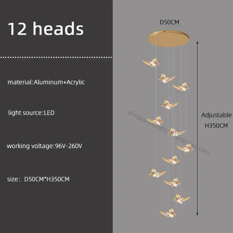 Butterfly Pendant Chandelier