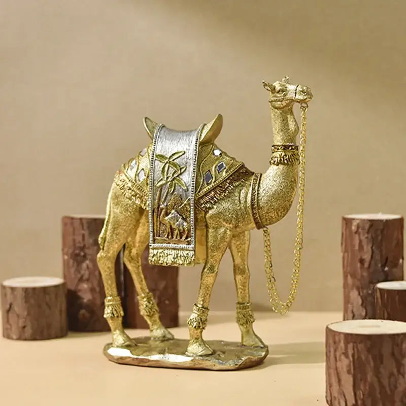 Camel Resin Sculpture Set