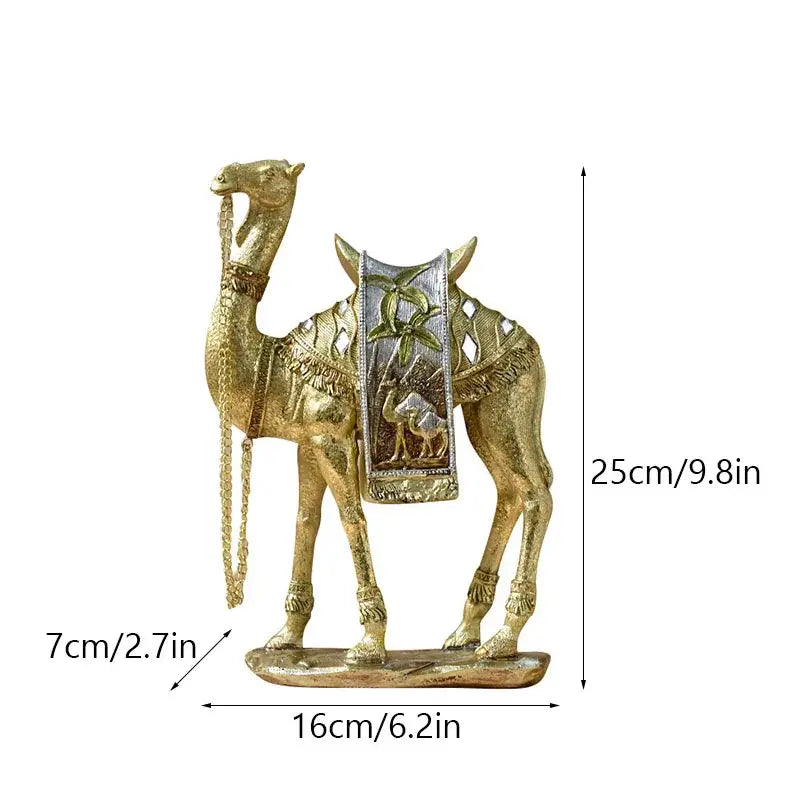 Camel Resin Sculpture Set