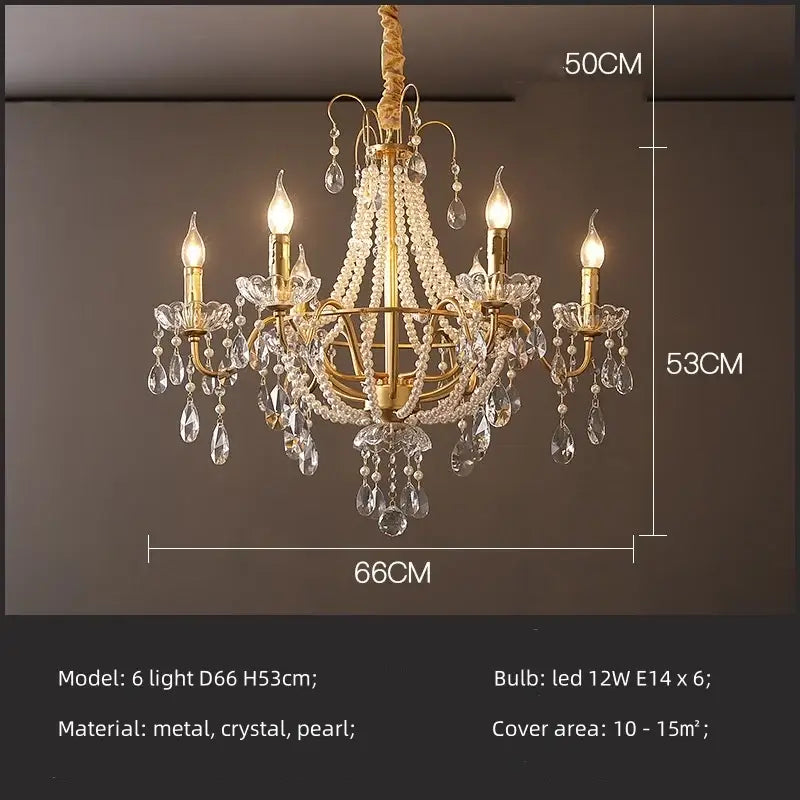 Gold Crystal LED Chandelier For Villa Staircases