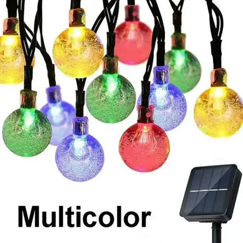 Golden Crackle Solar String