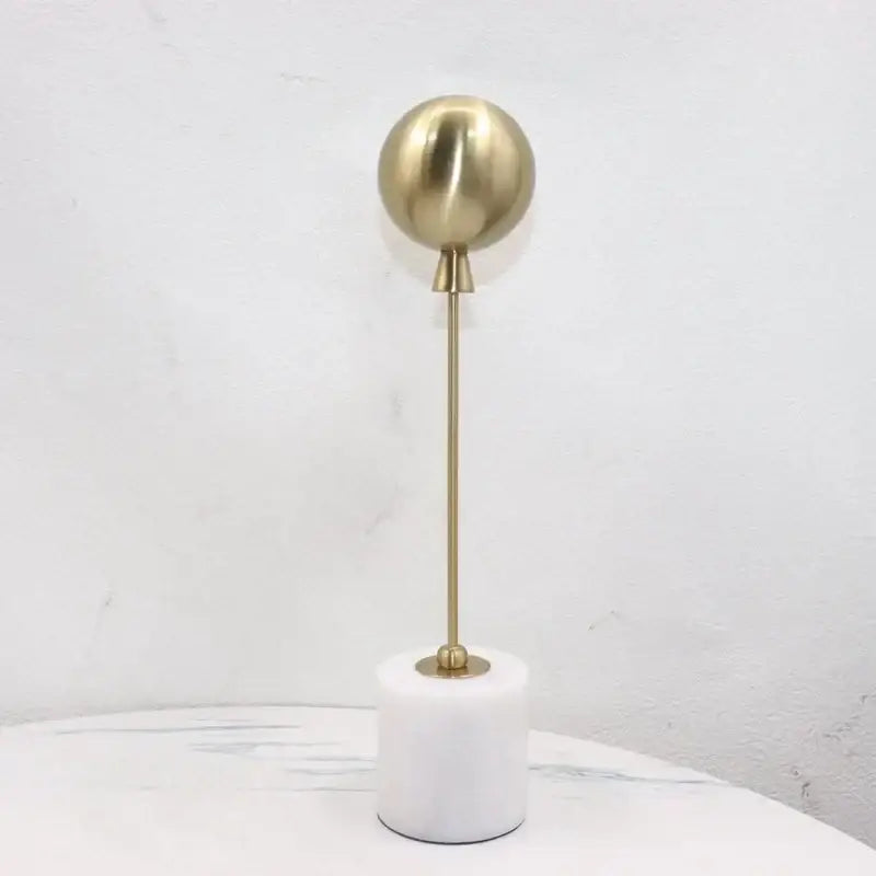 Gold Geometric Ball Sculptures